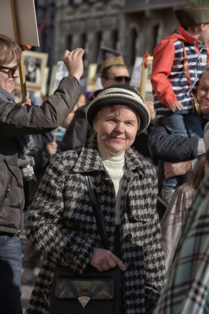 Immortal regiment at the victory paradeのeditorial素材