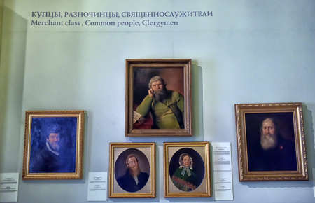The exhibition Faces of Russia in the Mikhailovsky Castleのeditorial素材