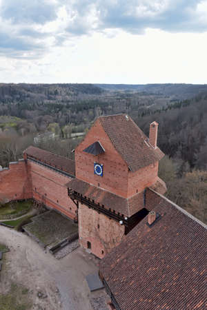 Turaida Castle in Sigulda, Latvia.のeditorial素材