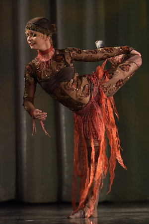 Stage performance of contemporary dance group, St. Petersburg, Russia.のeditorial素材