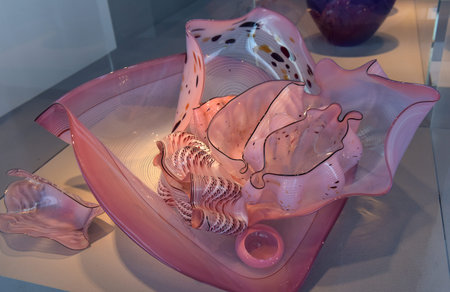 Harvey Littleton Art Piece Museum of Glass Corning New York Finger Lakes Regionの写真素材