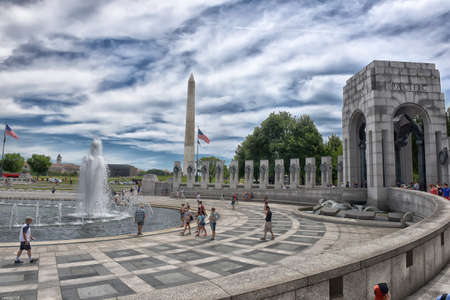 Second World War Memorial in Washington DC.のeditorial素材