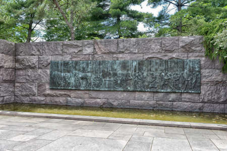 Quotation in the Franklin Delano Roosevelt Memorial in Washington DC.のeditorial素材