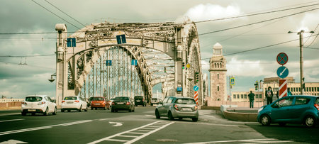 24,09,2016. Russia, Peterburg, Peter the Great's Bridge