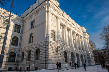 The building of the Polytechnic University, St. Petersburg, Russia.のeditorial素材