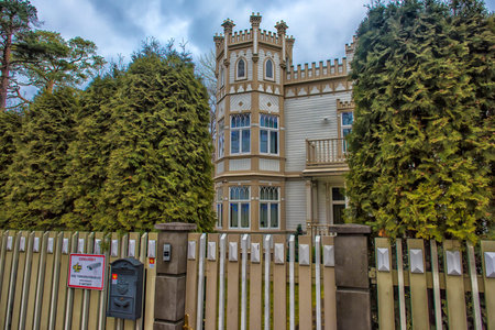 Building in Jurmala town. Latvia.のeditorial素材