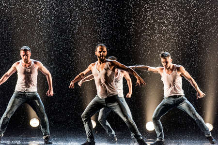 Performance of the St. Petersburg theater dance Temptation.のeditorial素材