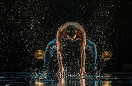 Performance of the St. Petersburg theater dance Temptation.