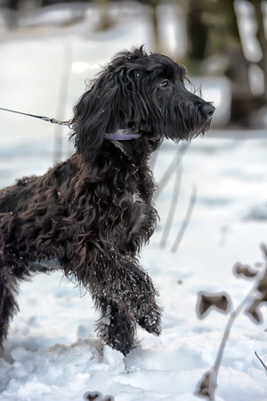 Black long-haired terrier cropped.