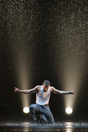 Performance of the St. Petersburg theater dance Temptation.