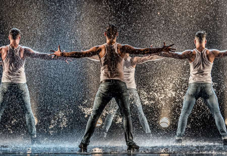 Performance of the St. Petersburg theater dance Temptation.のeditorial素材