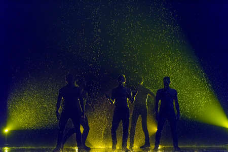 Performance of the St. Petersburg theater dance Temptation.のeditorial素材