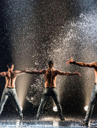 Performance of the St. Petersburg theater dance Temptation.のeditorial素材