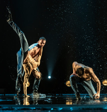 Performance of the St. Petersburg theater dance Temptation.