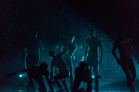 Performance of the St. Petersburg theater dance Temptation.のeditorial素材