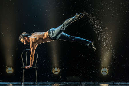 Performance of the St. Petersburg theater dance Temptation.のeditorial素材