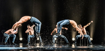 Performance of the St. Petersburg theater dance Temptation.