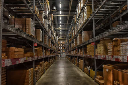 Russia, St.Petersburg, 22,07,2017 Ikea warehouseのeditorial素材