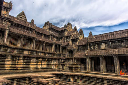 Angkor Wat Temple, Siem reap, Cambodiaのeditorial素材