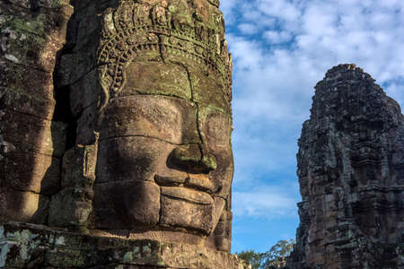 Cambodia, Siem Reap, Angkor Thom - Bayon Templeのeditorial素材