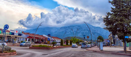 KEMER, TURKEY - 05,08,2017: Kemer city centerのeditorial素材