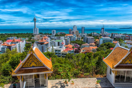 Taliland, Pattaya, 27,06,2017 View of the city from the observation deckのeditorial素材