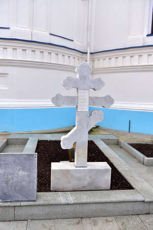 Russia, Tsivilsk 21,10,2017 Tikhvin Bogorodichny Uspensky Monastery is an Orthodox women's monastery, located in the city of Tsivilsk, on the banks of the old riverbed of the Bolshoy Tsivil Riverのeditorial素材