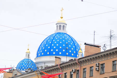 Russia, St. Petersburg, 24,04,2017 Izmailovsky Cathedral of the Domeのeditorial素材