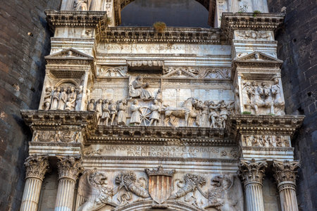 Italy, Naples, 02,01,2018 Castelo Nuovo, Naples, Italy
