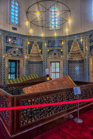 ISTANBUL, TURKEY - 13,03,2018  Tomb of Suleyman's wife Hurrem in Istanbul, Turkeyのeditorial素材
