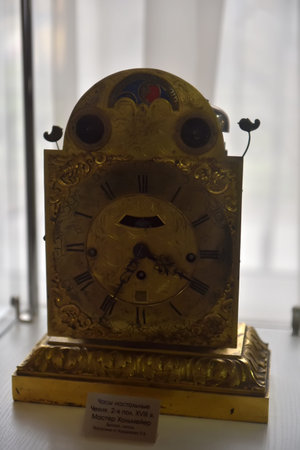 Russia, Angarsk. 02/01/2018 Museum of the ancient clock. The collection of Pavel Vasilyevich...