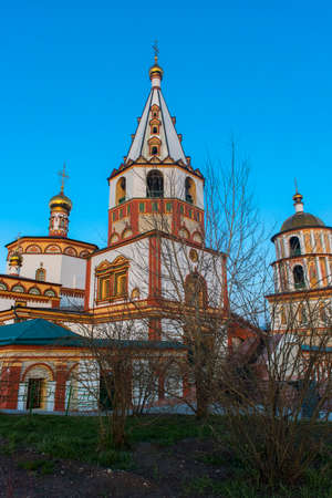 Russia, Irkutsk 06,05,2018 The Epiphany Cathedral (Epiphany Cathedral) is an Orthodox church in Irkutsk, located in the historical center of the city at the intersection of Sukhbaatar streets and the Lower Angara embankment. It is the second oldest stone のeditorial素材