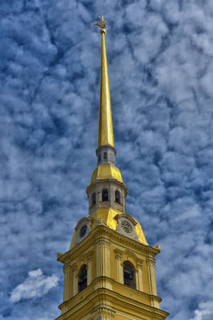 St. Petersburg, RUSSIA 17,06,2018 Peter and Paul Fortress and sky with cloudsのeditorial素材