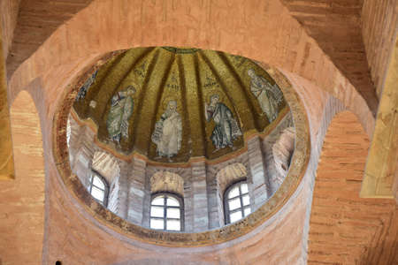 Istanbul, Turkey -18.03.2018 :  Fethiye Museum interior in Istanbul.  Also known as the Church of Theotokos Pammakaristos is one of the most famous Greek Orthodox Byzantine in Istanbul.のeditorial素材