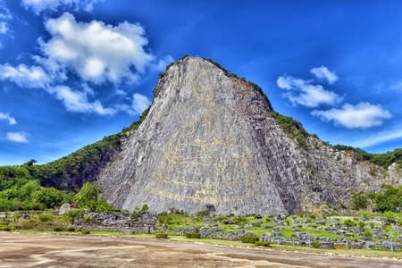 Thailand, Pattaya 04,12,2017 Mount of the Golden Buddha (Khao Chee Chan) in Pattayaのeditorial素材