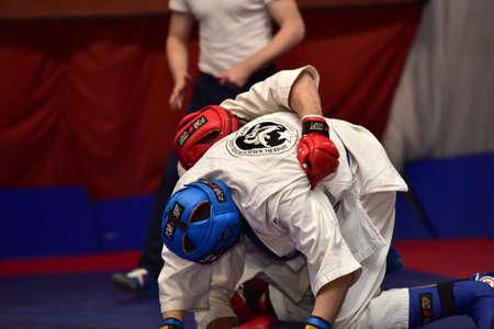 Russia, Pskov. 31,10,2017 Championship in army hand-to-hand combatのeditorial素材