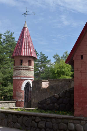 Russia, Leningrad region, 28,06,2016  Hans Christian Andersen fairy town for children, Sosnovyy Bor, Russiaのeditorial素材