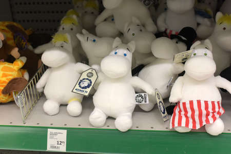 Finland, Lappeenranta, 22,05,2015 Children's toys on the store shelfのeditorial素材