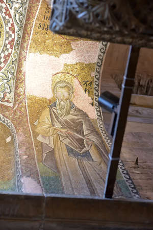 Istanbul, Turkey - 18,03,2018 :  Fethiye Museum interior in Istanbul.  Also known as the Church of Theotokos Pammakaristos is one of the most famous Greek Orthodox Byzantine in Istanbul.のeditorial素材