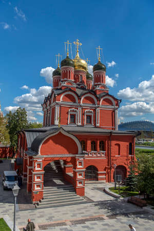 Russia, Moscow, 18,08,2018 Church of the Theotokos of the Sign (Znamensky Monastery) in Moscow, Russiaのeditorial素材