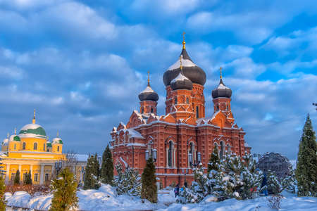 Russia, Tula 13,01,2019 Assumption Monastery - the abolished female Orthodox monastery, located on the central square of Tula.のeditorial素材