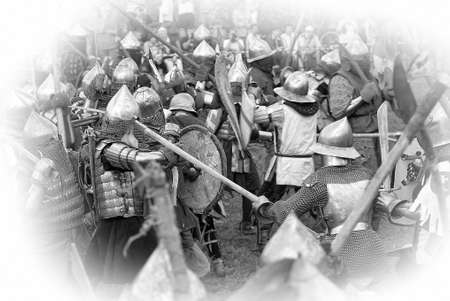 Russia, Priozersk 07,07,2013 Festival of historical reconstruction "Russian fortress" in Korela fortressのeditorial素材