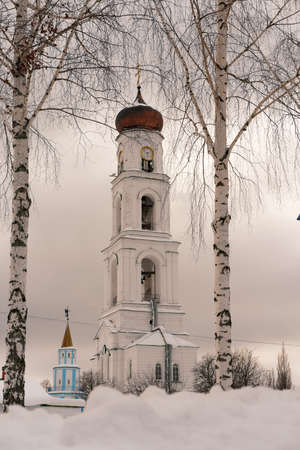 Raifsky Mother of God Monastery in winterの写真素材
