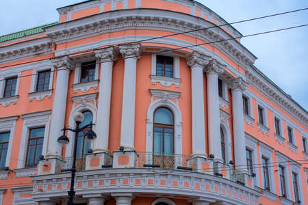 Russia, St. Petersburg 17,03,2019 Chicherin House - House of Merchants Eliseev, Old House on Nevsky Prospectのeditorial素材