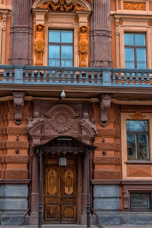 Russia, St. Petersburg 17,03,2019 Fassad old house on Horse Guards Boulevardのeditorial素材