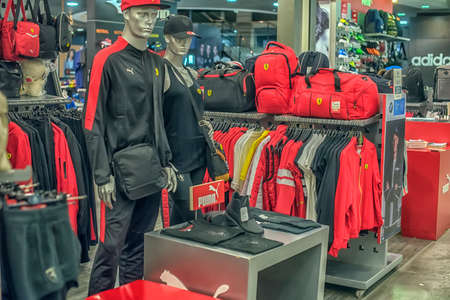 Thailand, Bangkok 24,08,2018 Sportswear Puma in storeのeditorial素材