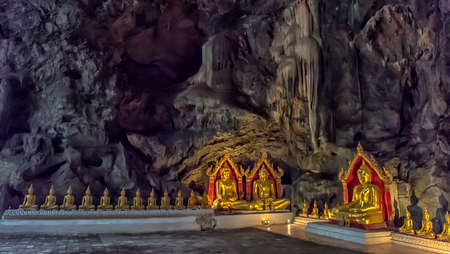 Phetchaburi, Thailand 07,07,2019 Tham Khao Luang cave in Phetchaburi, Thailandのeditorial素材
