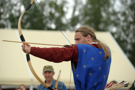 Russia, St. Petersburg 15,06,2016 Festival of military-historical reconstruction and medieval...