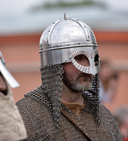 SAINT PETERSBURG, RUSSIA -MAY 28,2016. Open air festival of Norwegian culture "Legends of the Norwegian Viking",Peter and Paul fortress.のeditorial素材