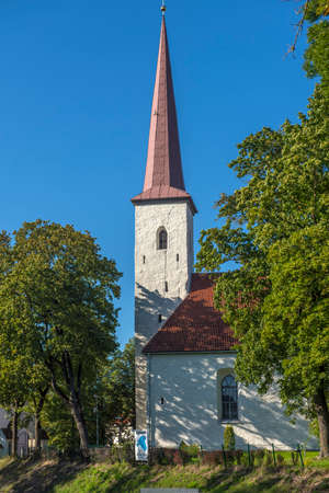 Estonia, Johvi 01.09,2019 Johvi Mihkli church. In the 13th century the biggest in Estonia church.のeditorial素材